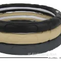 Skórzana czarna okładka kierownicy 38 mm